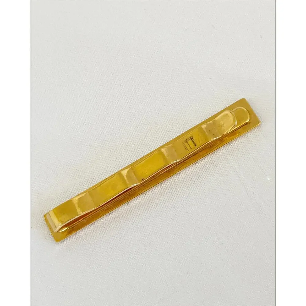 DUNHILL Tie Clip Gold Plated Vintage Tie Bar Circa 1960 RARE Gift Mens Accessory